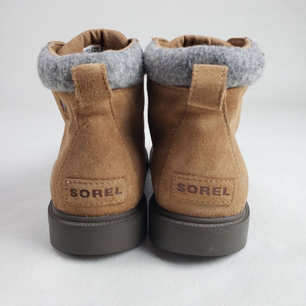 Sorel Madson Suede Waterproof Boot Womens 6 (Youth 5) Brown Ankle Hiking Lace Up - Picture 7 of 12